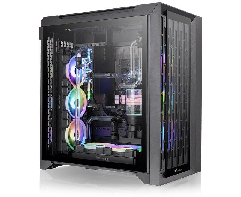 Корпус Thermaltake CTE C700 TG ARGB черный CA-1 X7-00 F1 WN-01 без БП ATX 3x140mm 2x USB3.0 audio bott PSU
