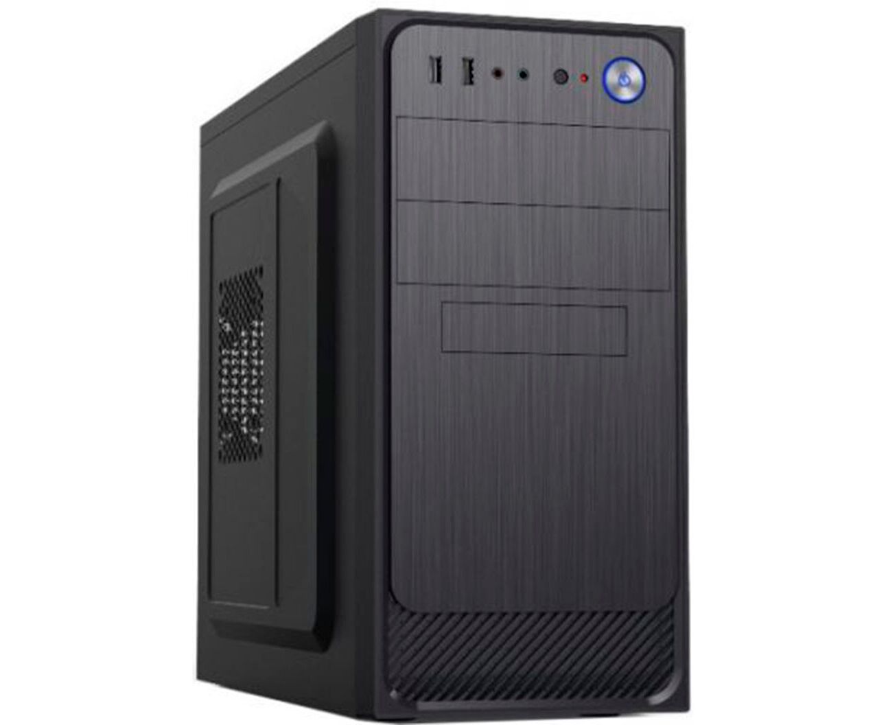 Корпус Foxline FZ-015-SX450 R Forza m ATX, 450 W, 2x USB2.0, Black, w/o FAN, 12 cm fan PSU, power cord