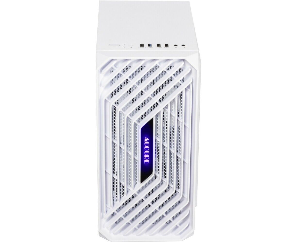 Корпус Accord ACC-265 W белый без БП m ATX 1x80mm 1x92mm 2x120mm 2x USB2.0 1x USB3.0 audio