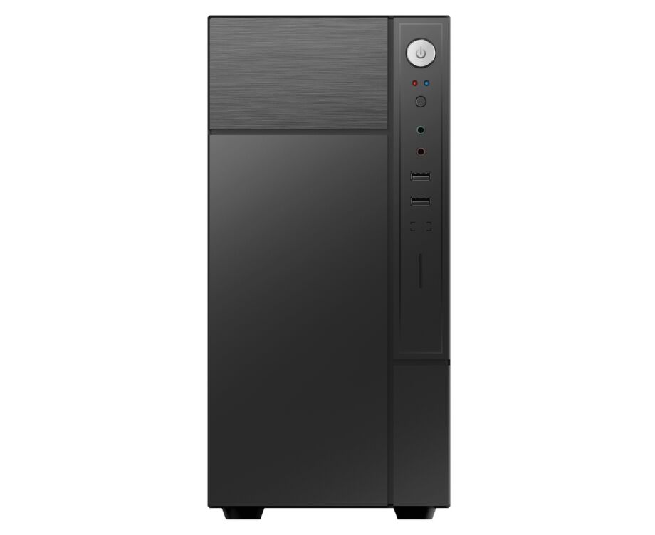 Корпус FOXLINE Forza FZ-017-SX450 R m ATX case, black, w/PSU 450 W 12cm, w/2x USB2.0, w/pwr cord, w/o Fan