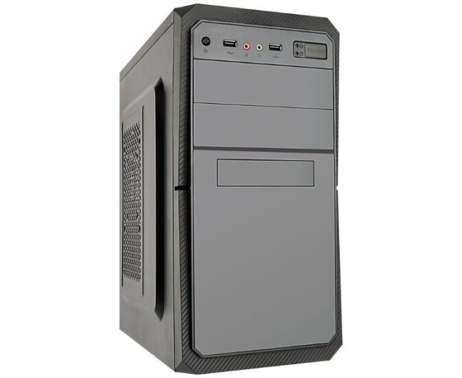 Корпус Exegate EX284027 RUS Minitower BA-202 Black, m ATX, (без БП), 2*USB, Audio
