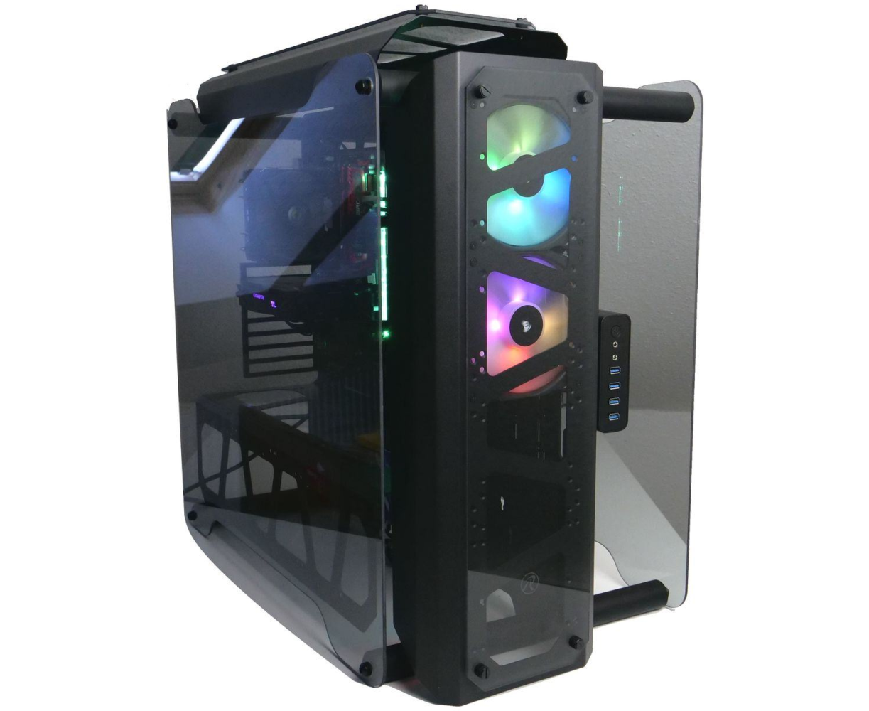 Корпус Raijintek EN Enyo YO 0 R20 B00119, black, Aluminum, EEB, E-ATX, ATX, M-ATX, Mini-ITX, USB3.0x4, HD Audiox1