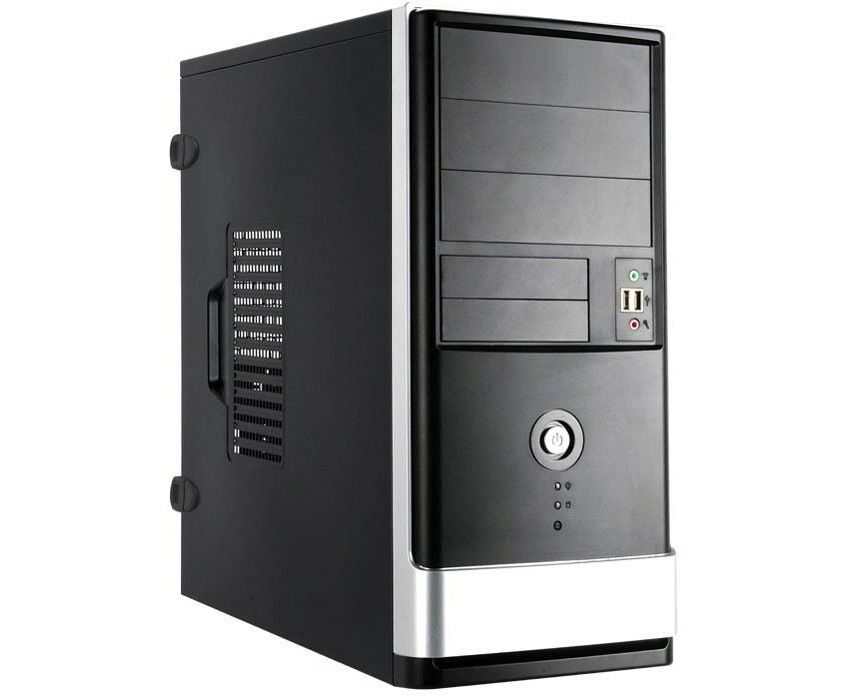 Корпус INWIN EAR002 BG (6151358) w/o psu, Mid Tower, Black, Ext:5.25";x2; 3.5 x1