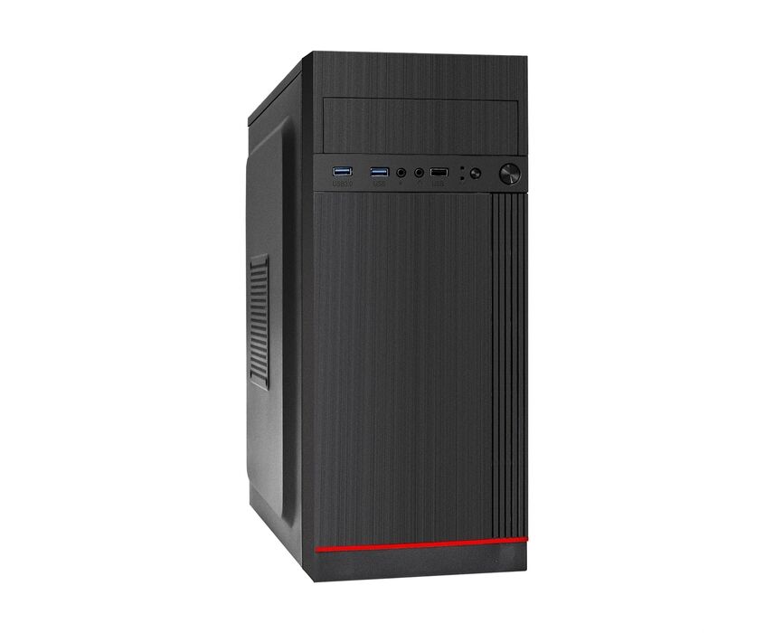 Корпус Exegate AA-442 U2 (EX290174 RUS) Miditower ATX, без БП, 1*USB+2*USB3.0, аудио, черный)
