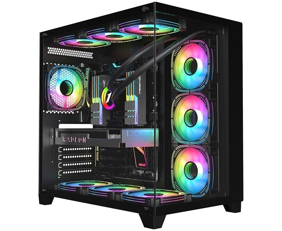 Корпус 1 STPLAYER Megaview MV8-TP (MV8-TP-BK) Black / ATX