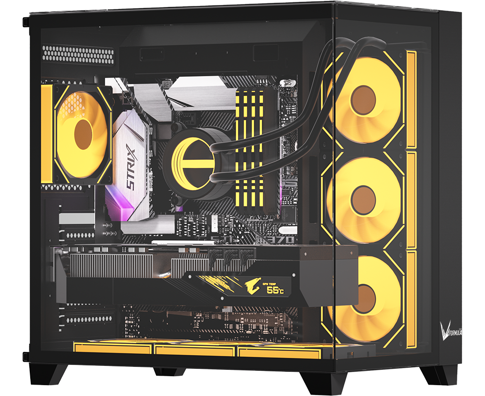 Корпус Formula Crystal Z9 (crystal z9 b), Midi-Tower, ATX, без БП, черный