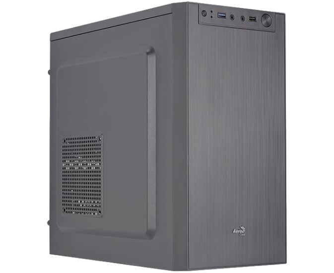 Корпус Aerocool Cs-108-S-BK-v1 (m ATX, без БП, USB3.0 x1, USB2.0 x1, 8cm black fan x1)