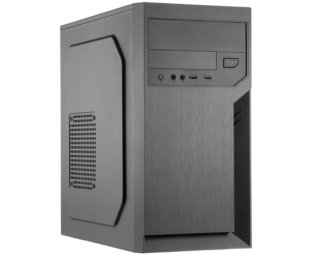 Корпус Foxline FL-702 (FL-702-FZ500 R) m ATX, 1x5.25ext, 1x3.5ext, 2x3.5int, 2x USB2.0, HDA, w/o FAN, w/500 W ATX PSU, w/1.2m EU pwr cord