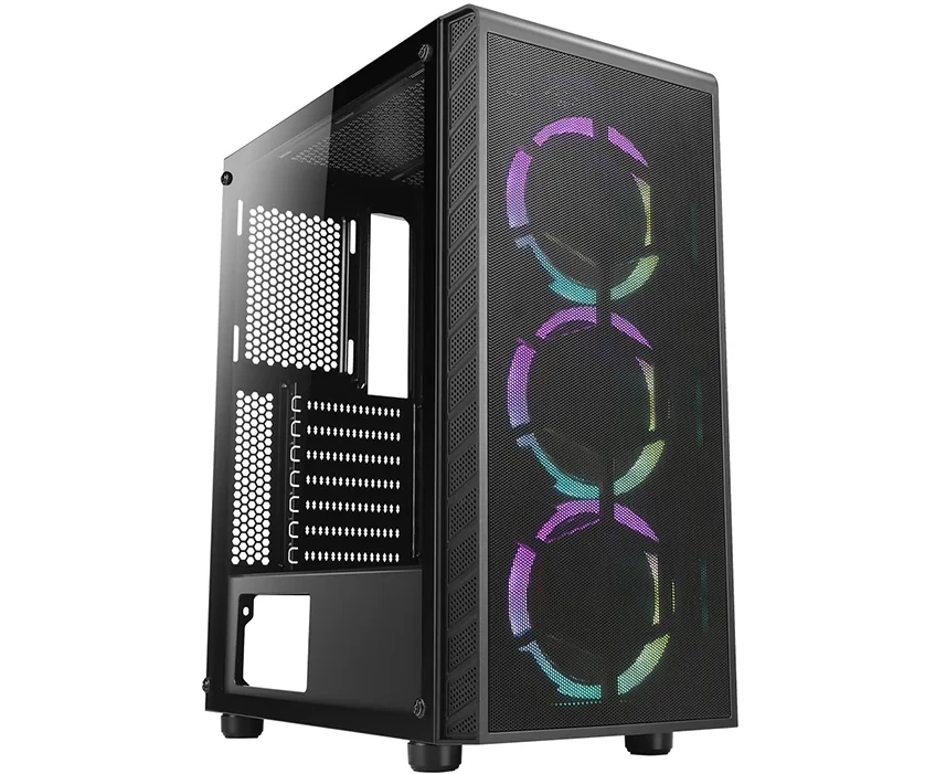 Корпус Azza Prime 360 E черный (CSAZ- 360 E Prime 360 E) без БП ATX 5x120mm 2x140mm 2x USB3.0 audio bott PSU