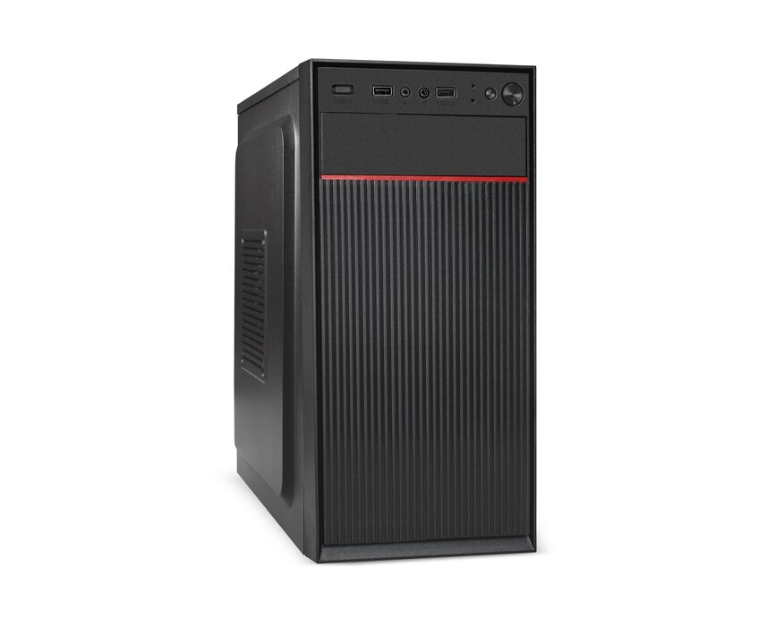 Корпус Exe Gate BAA-113 EX292347 RUS Minitower (m ATX, без БП, 2*USB, аудио, черный)