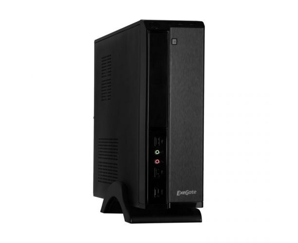 Корпус Exegate EX268691 RUS Корпус Mini ITX Exegate MI-207 Black, mini ITX/m ATX, M450, 80mm, 2x USB, Audio