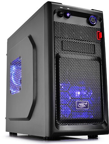 Корпус Deepcool SMARTER, m ATX, Mini-ITX, Mini-Tower, сталь, без блока питания, 2x USB на лицевой панели, 201x365x420 мм, 3.4 кг, цвет: черный