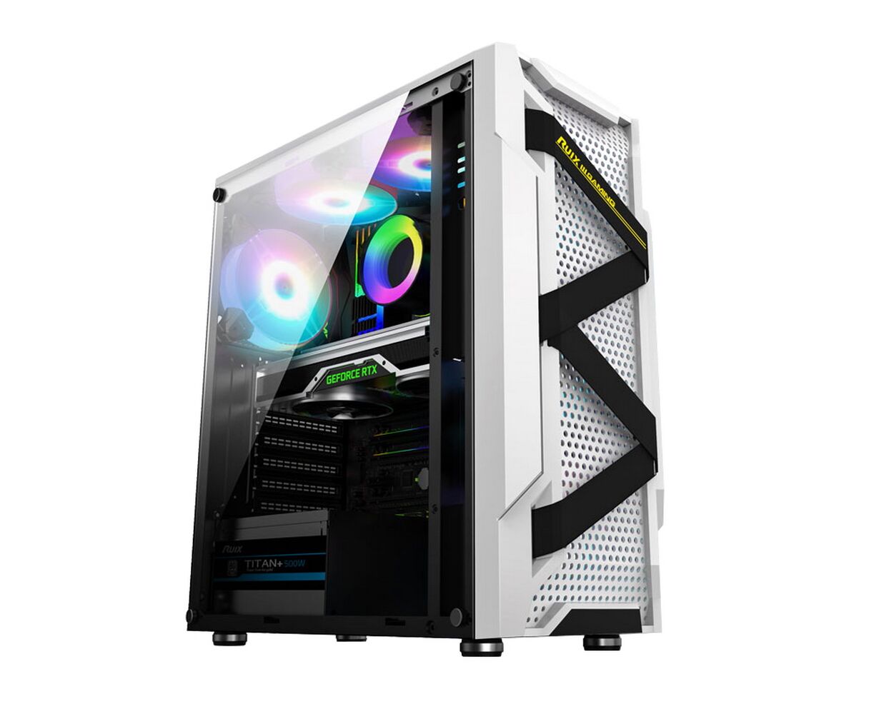 Корпус ALSEYE Warrior-W Mini-ITX/Micro ATX/ATX, USB2.0*2+HD Audio+USB3.0*1, "H.D.D.(3.5")*2pcs+S.S.D(2.5")*2pcs, 354*185*413mm"