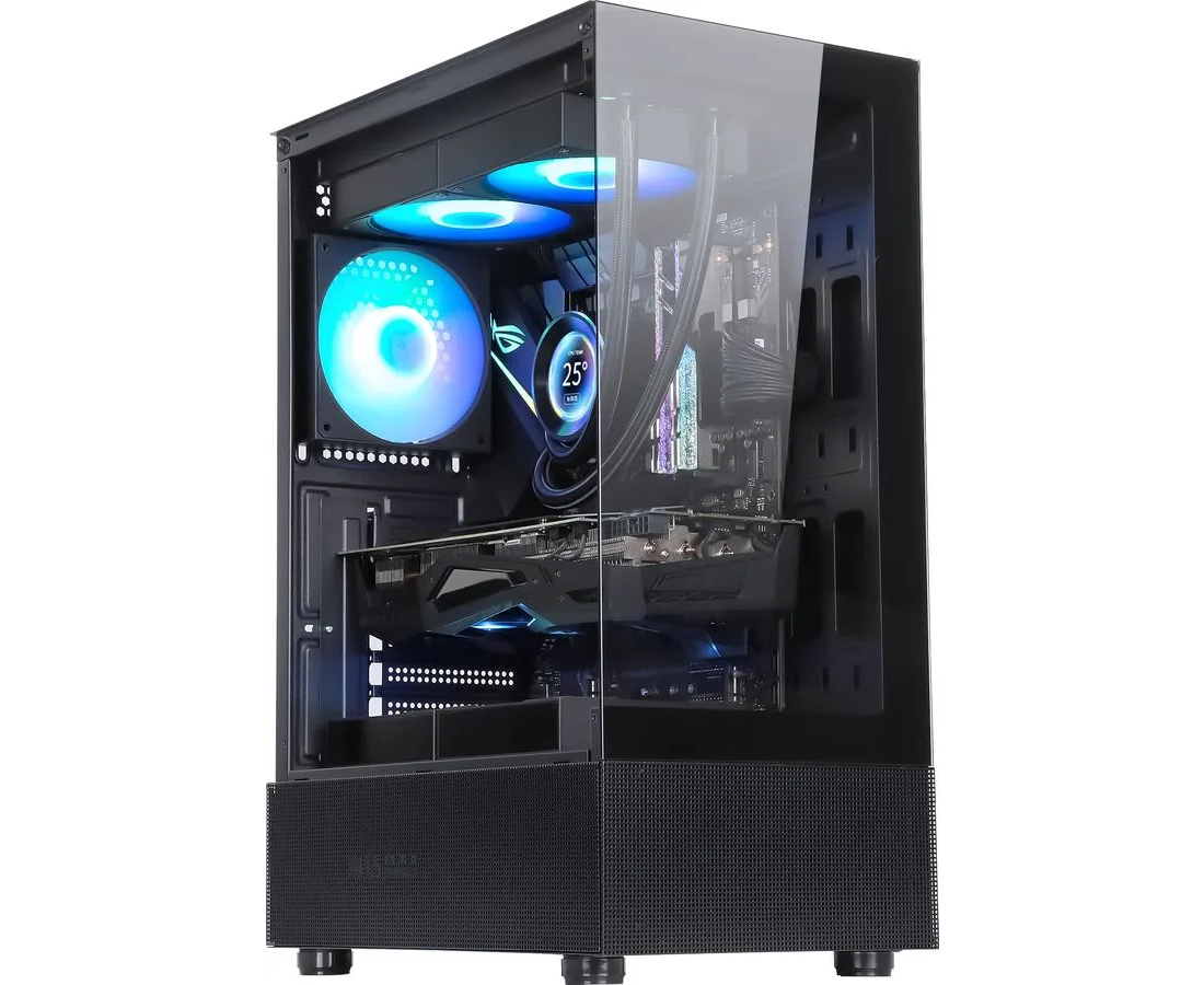 Корпус Formula Crystal Z1 черный без БП ATX 2x USB2.0 1x USB3.0 audio bott PSU