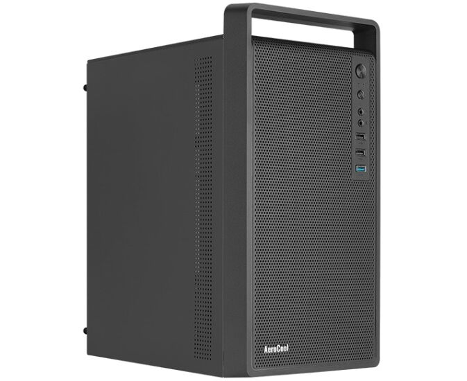 Корпус Aero Cool CS-109-S-BK-v1 (4711099472390) Mini Tower (m ATX, USB3x1, USB2x2, 120mm fan,без БП)