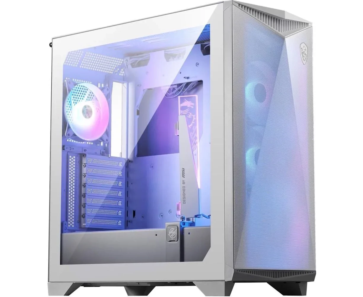 Корпус MSI MPG Gungnir 300 R AIRFLOW White (306-7 G21 W21-W57), Midi Tower, EATX ,2x USB 3.2 Gen 1, 1x USB 3.2 Gen2 Type-C, 4x120mm PWM ARGB Fan, ARGB+PWM