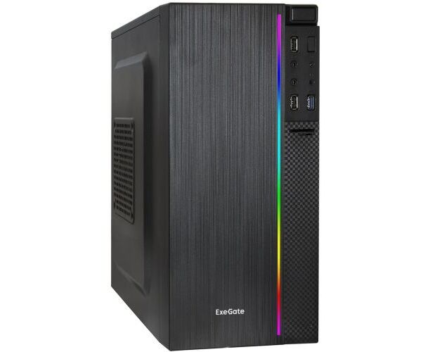 Корпус Exe Gate Minitower EX287885 RUS m EVO-9302-RGB-600 W-12