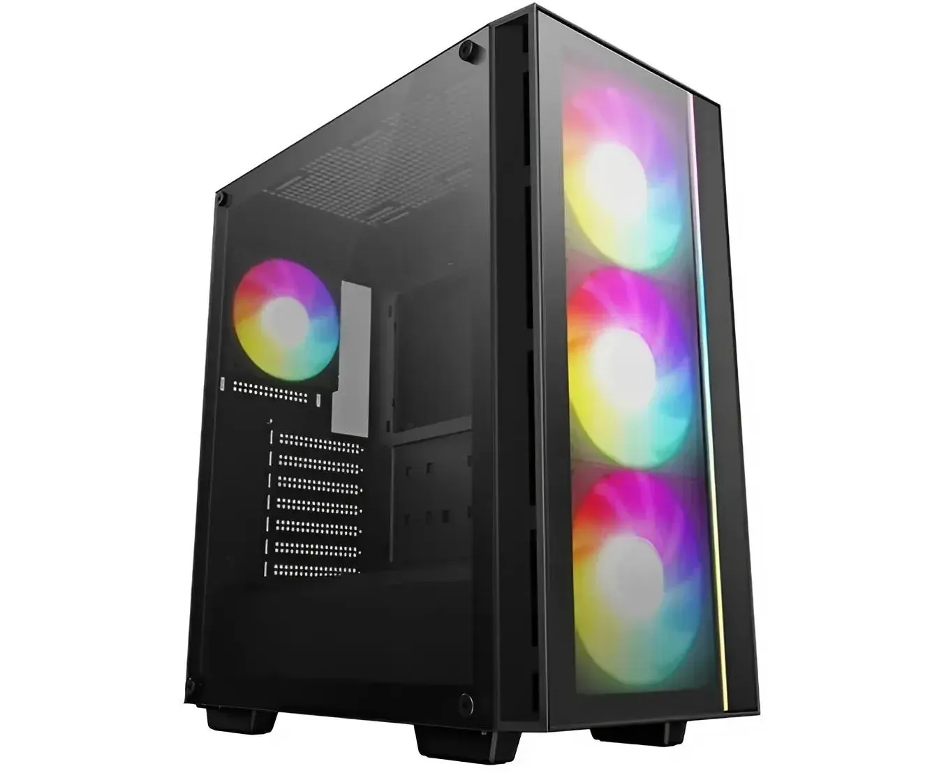 Корпус Deep Cool MATREXX 55 V4 Black (R-MATREXX55-BKADA4-G-4) (ATX, без БП, 2х USB3.0, с окном)