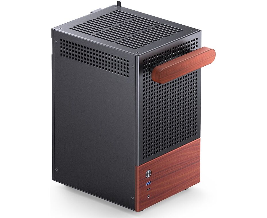 Корпус JONSBO T6 Black без БП, боковая панель из закаленного стекла, mini-ITX, черный