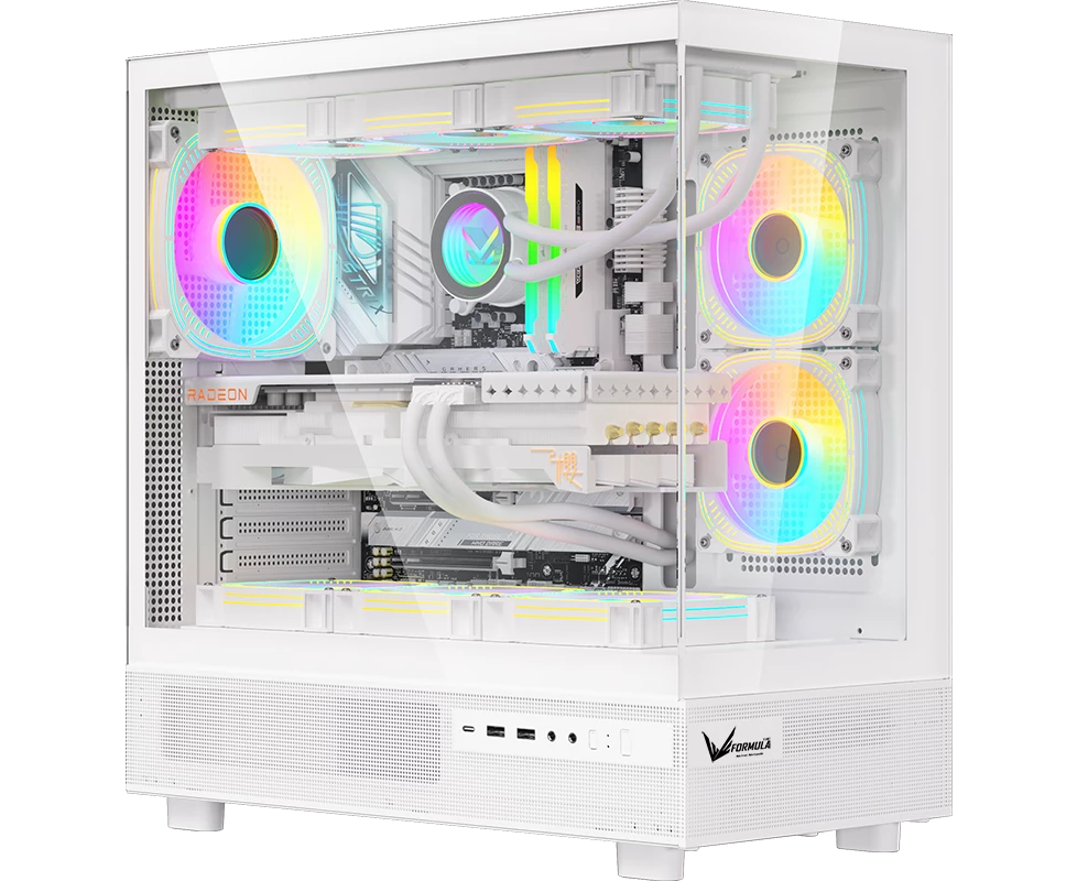 Корпус Formula Crystal Z8 Floe (crystal z8 floe w), Midi-Tower, ATX, без БП, белый