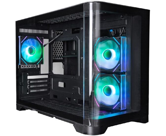 Корпус 1 STPLAYER Uview UV6 ARGB Black (UV6-BK-2 FC7 R-1 FC7) / m ATX / 3x120mm ARGB fans