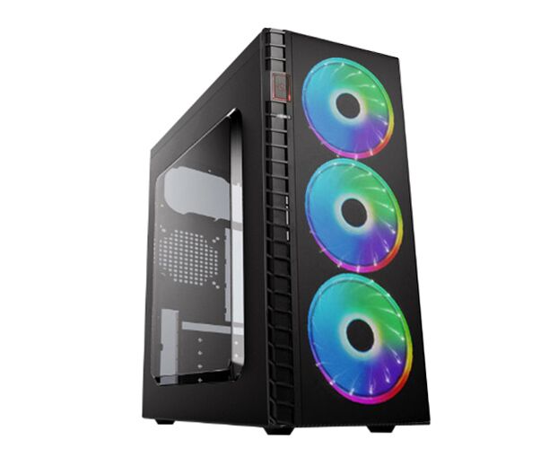 Игровой корпус: De Tech C3131 S USB 3.0 RGB Прозрачная боковая панель