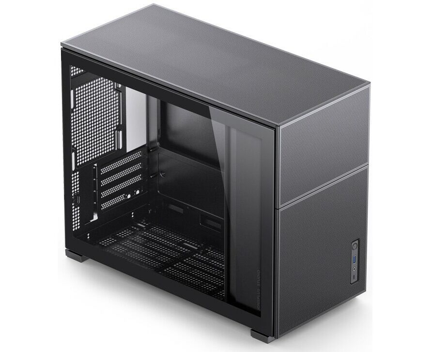 Корпус Jonsbo D31 Mesh Black без БП, боковая панель из закаленного стекла, mini-ITX, micro-ATX, черный
