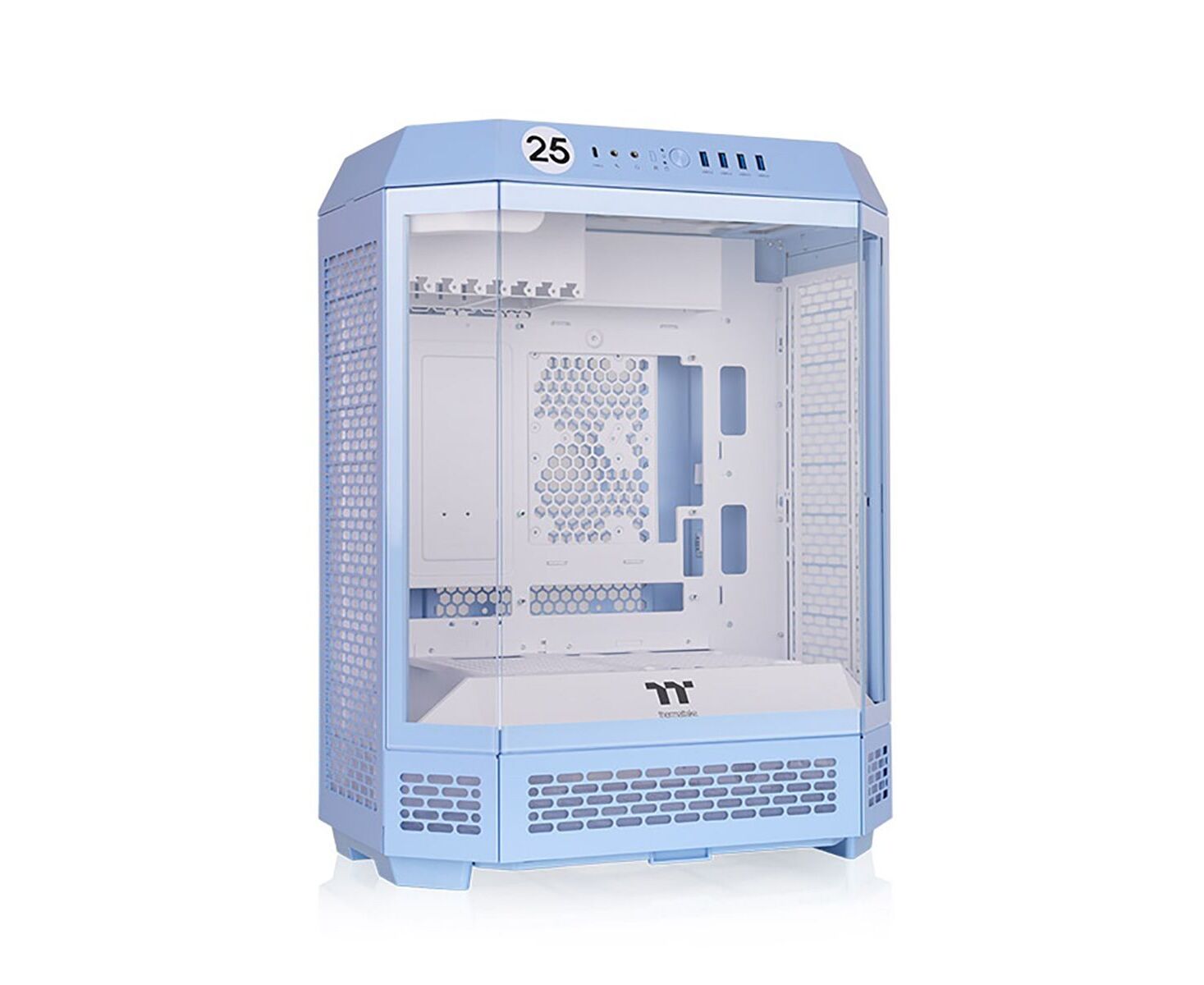 Корпус Thermaltake The Tower 600 Hydrangea голубой (CA-1 Z1-00 MFWN-00) без БП ATX 11x120mm 5x140mm 4x USB3.0 audio bott PSU