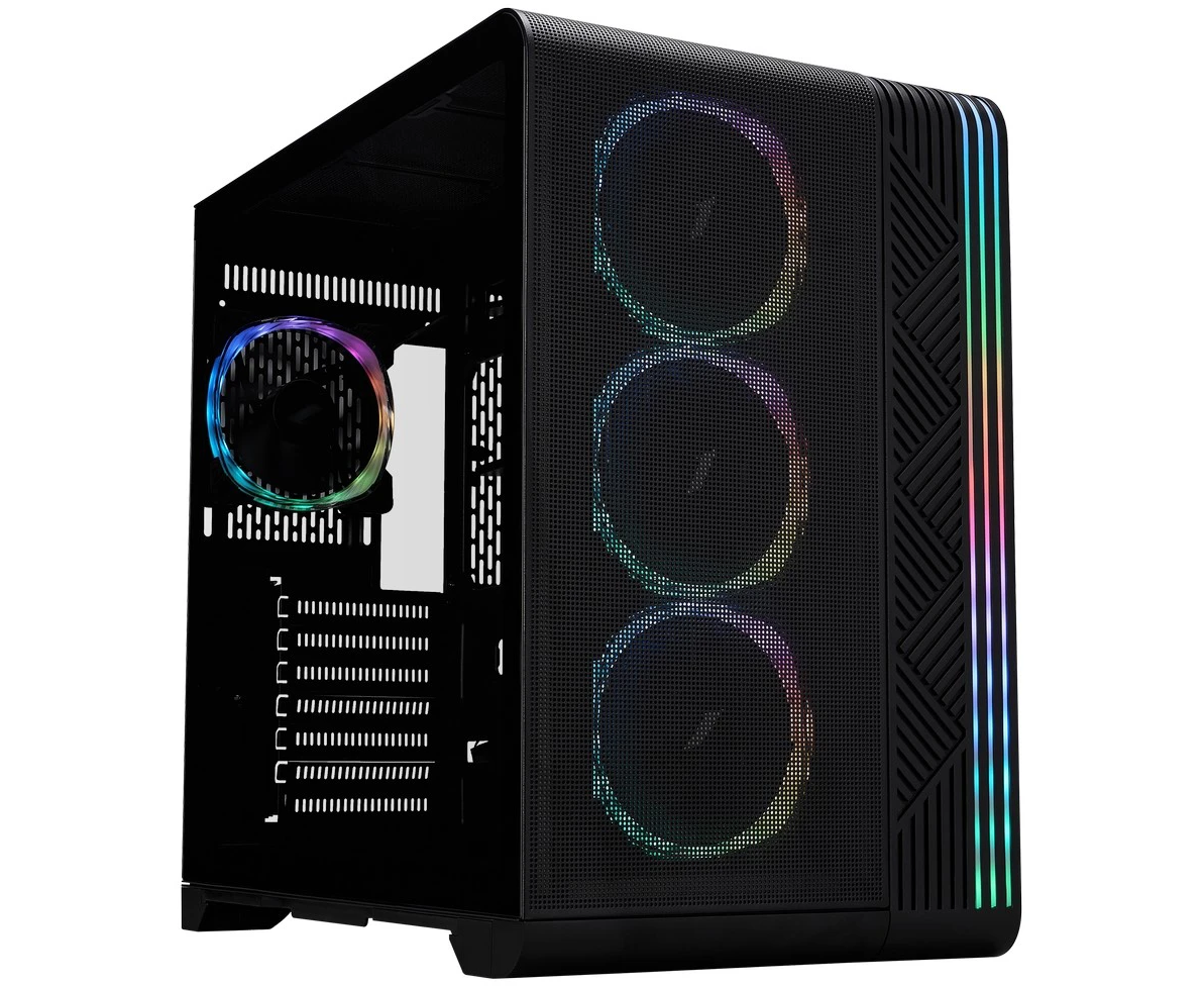 Корпус 1 STPLAYER VT7 ARGB Black (VT7-BK-4 FS7) / ATX / 4x120mm ARGB fans