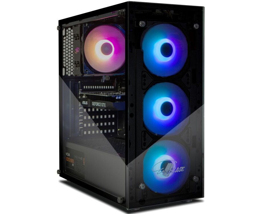 Корпус Eurocase A01 без БП 3 ARGB black ATX