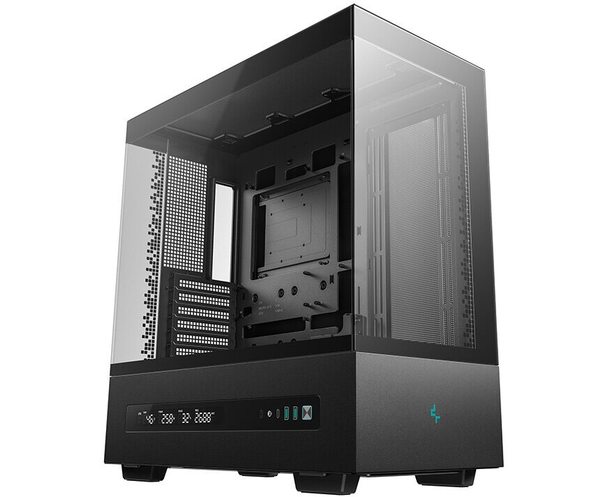 Корпус Deepcool CH690 Digital без БП, боковое окно (панорама), черный, ATX