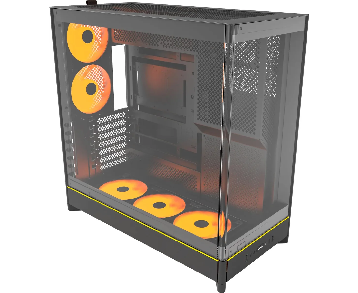 Корпус Montech HS02 Pro Black / ATX / 5x120mm ARGB fans hub / HS02 Pro (B)