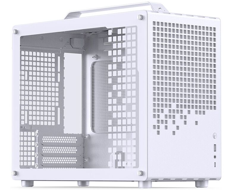 Корпус JONSBO Jonsplus Z20 White без БП, боковая панель из закаленного стекла, mini-ITX, micro-ATX, белый