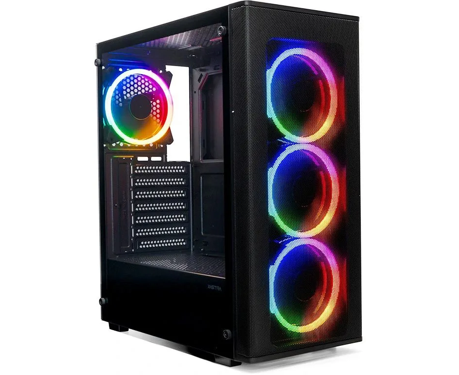 Корпус XASTRA A300 4 FRGB Black (A300-4 FR12 F) ATX/Mesh/ full-size TG / 4x120mm FR120-FRGB fans