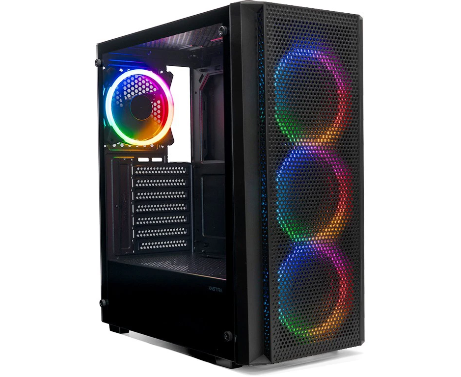 Корпус XASTRA A311 4 FRGB Black (A311-4 FR12 F) ATX/Mesh/ full-size TG / 4x120mm FR120-FRGB fans