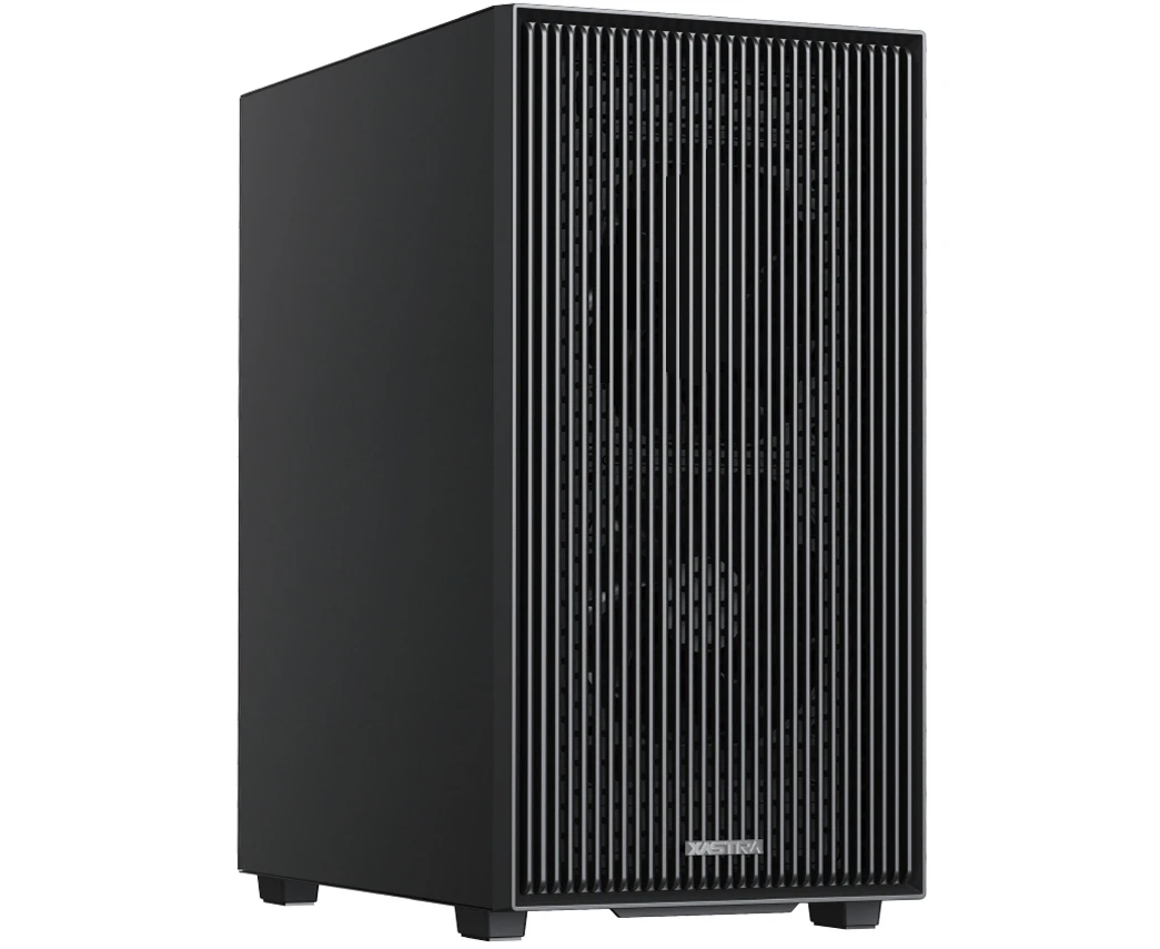 Корпус XASTRA A307 M 2 BK SI Black (A307 M-2 FC12 BK-SI) m ATX/Mesh/Metal left panel / 2x120mm PWM FC black fans
