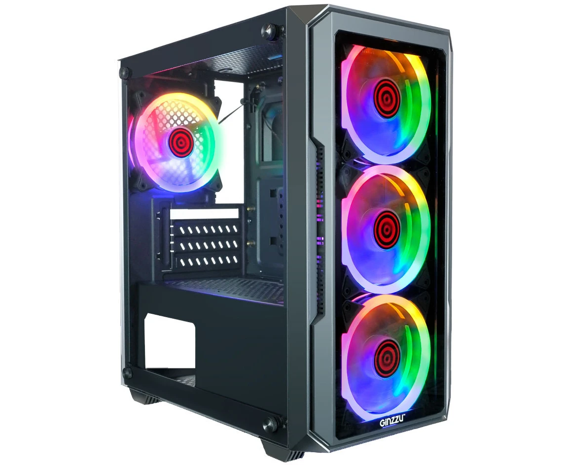 Корпус Ginzzu CL690 m ATX Fan 4*12 FRGB