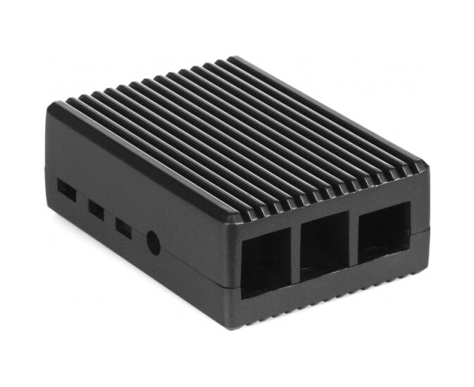 Корпус Qumo (RS018) Aluminum Case, Raspberry Pi 4 B, Grey