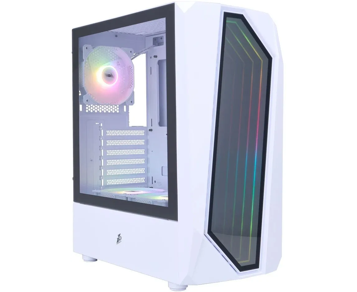 Корпус 1 STPLAYER Infinite Space IS6 ARGB White (IS6-WH-2 F7 R-W-1 F7-W) / ATX / 3x120mm ARGB fans