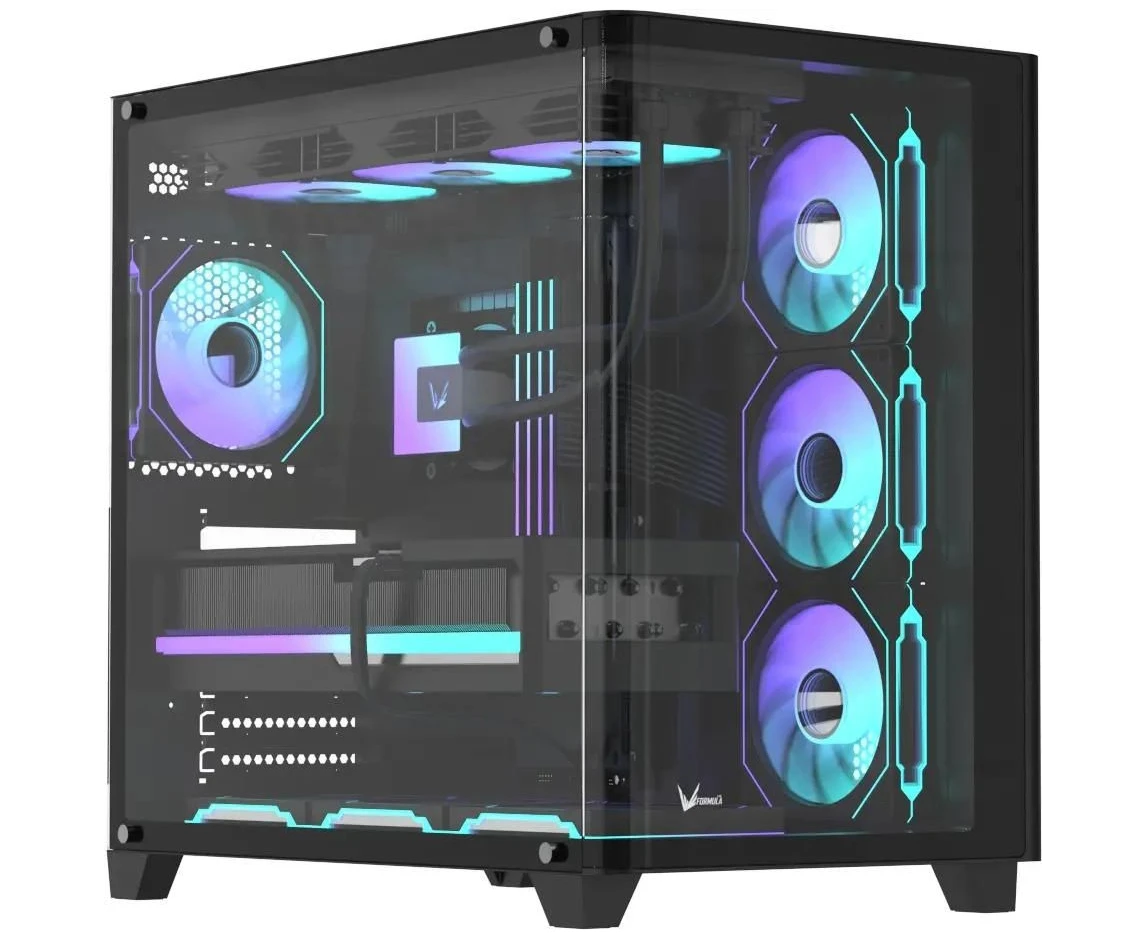 Корпус Formula Crystal U2 Floe, ATX, без БП, черный