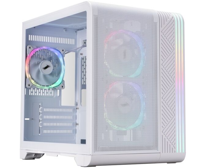 Корпус 1 STPLAYER VT5 ARGB White (VT5-WH-3 FS7-W) / m ATX / 3x120mm ARGB fans