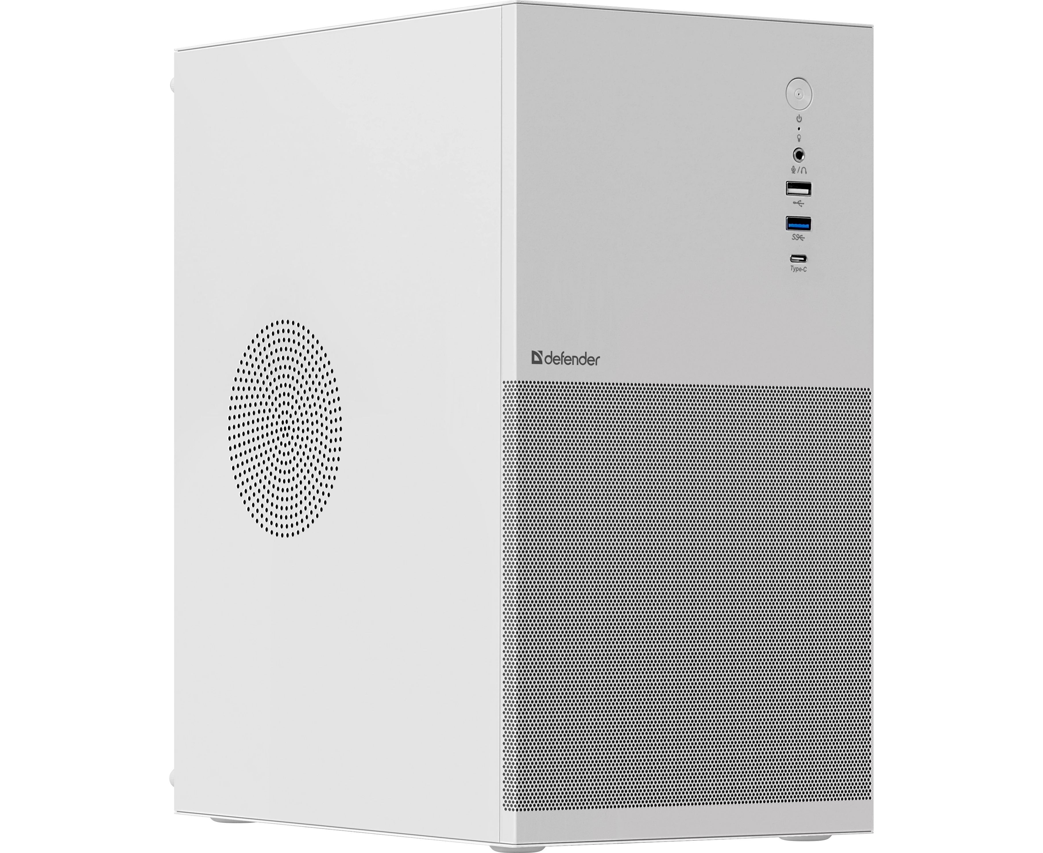 Корпус Defender Apex Metal (25022) белый, m ATX,Type C(3.0), USB3.0