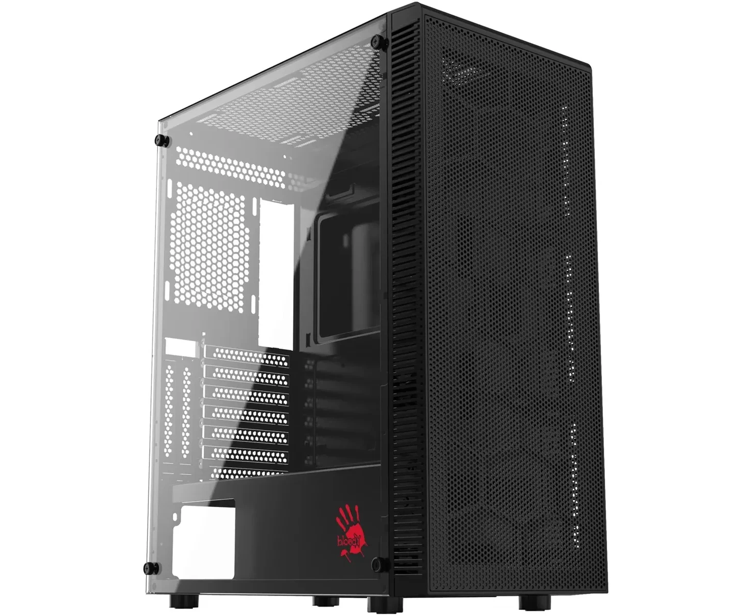 Корпус Bloody BD-CC115 черный без БП ATX 8x120mm 1x USB2.0 1x USB3.0 audio bott PSU