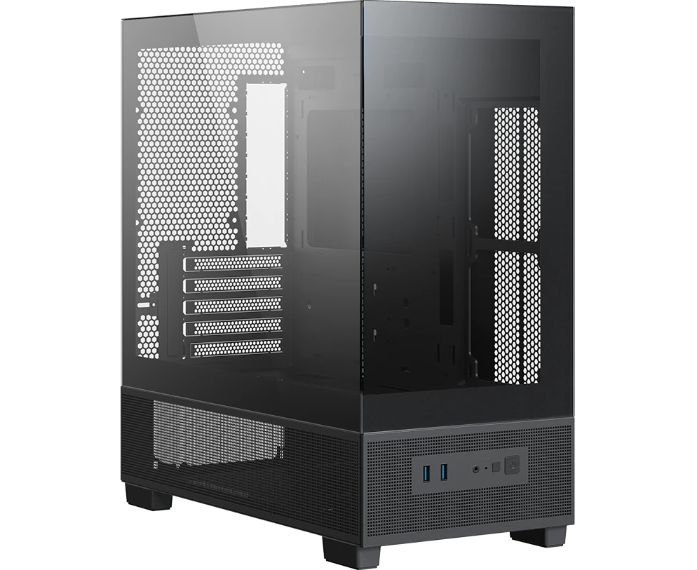 Корпус XASTRA Q500 M-0 F Black (Q500 M-0 F) m ATX/Aquarium/Screewless/no fans