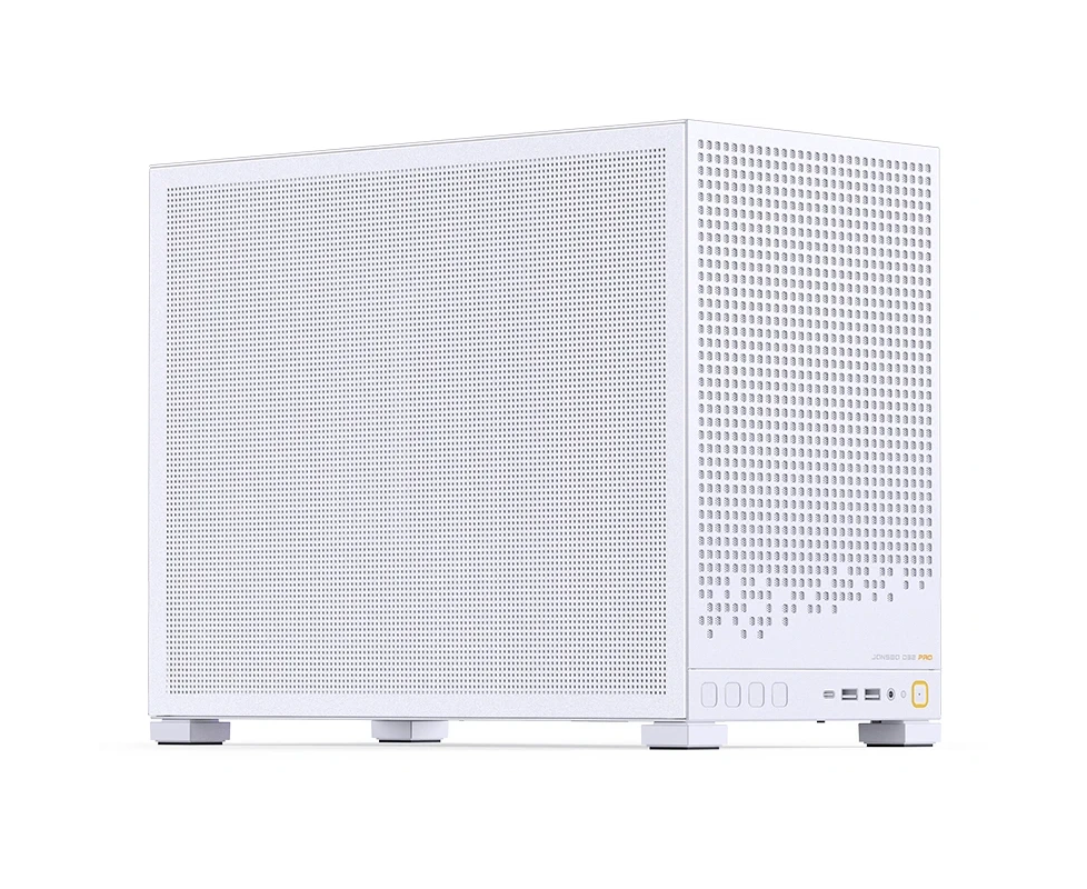 Корпус JONSBO D32 Pro Mesh White без БП, mini-ITX, micro-ATX, белый