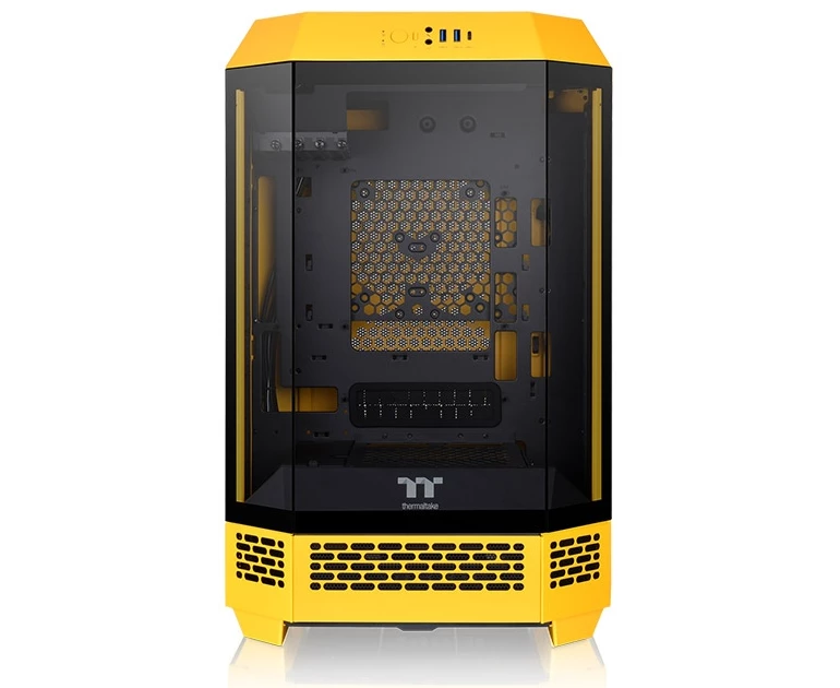 Корпус Thermaltake The Tower 300 Bumblebee (CA-1 Y4-00 S4 WN-00) желтый без БП mini ITX 7x120mm 5x140mm 2x USB3.0 audio bott PSU