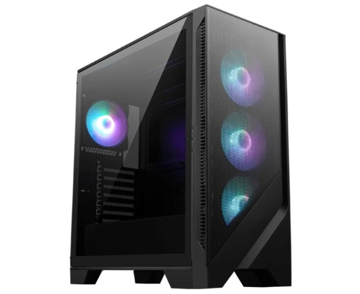Корпус MSI Mag Forge 320 R Airflow (306-7 G23 R27-HH9), без БП, Midi-Tower, TG, 4x120mm ARGB, 2x USB 3.2, ATX, m ITX Black