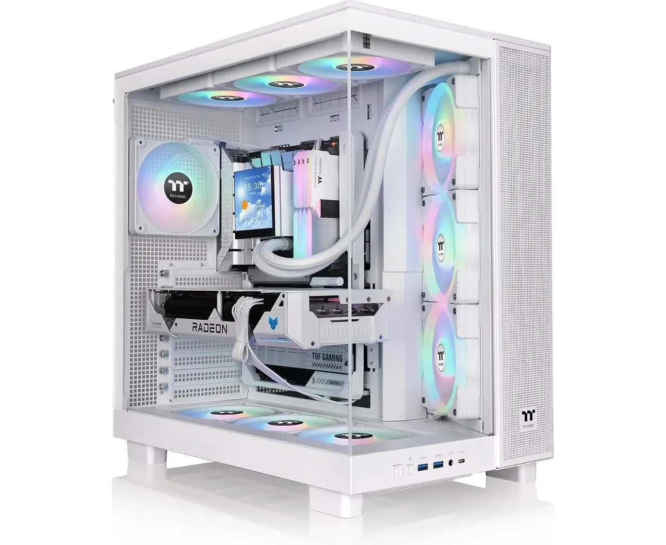 Корпус Thermaltake View 380 XL TG ARGB (CA-11 E-00 M6 WN-00) белый без БП E-ATX 2x120mm 2x USB3.0 1x USB3.1 audio bott PSU