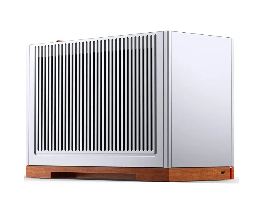 Корпус JONSBO T9 Silver без БП, mini-ITX, SFX, серебристый