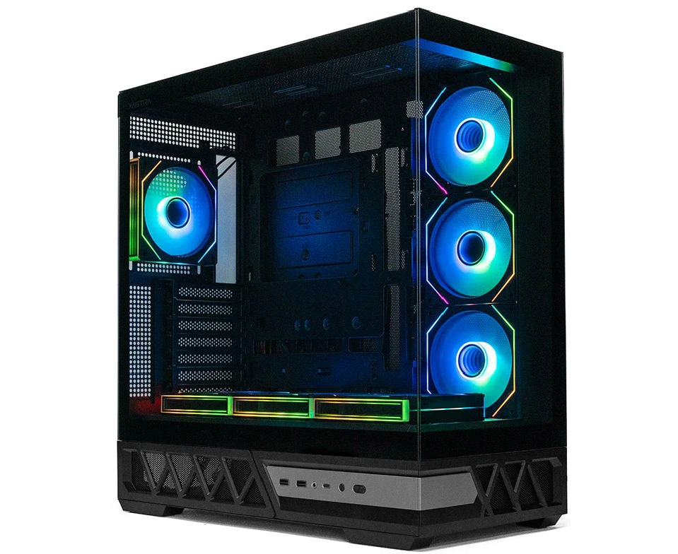 Корпус XASTRA Q700 7 ARGB-C10-UC Black (Q700-7 FM12 A-C10-UC) ATX/Aquarium/Screewless/7x120mm ARGB PWM mirror fans/Argb+PWM HUB 10port/Type C